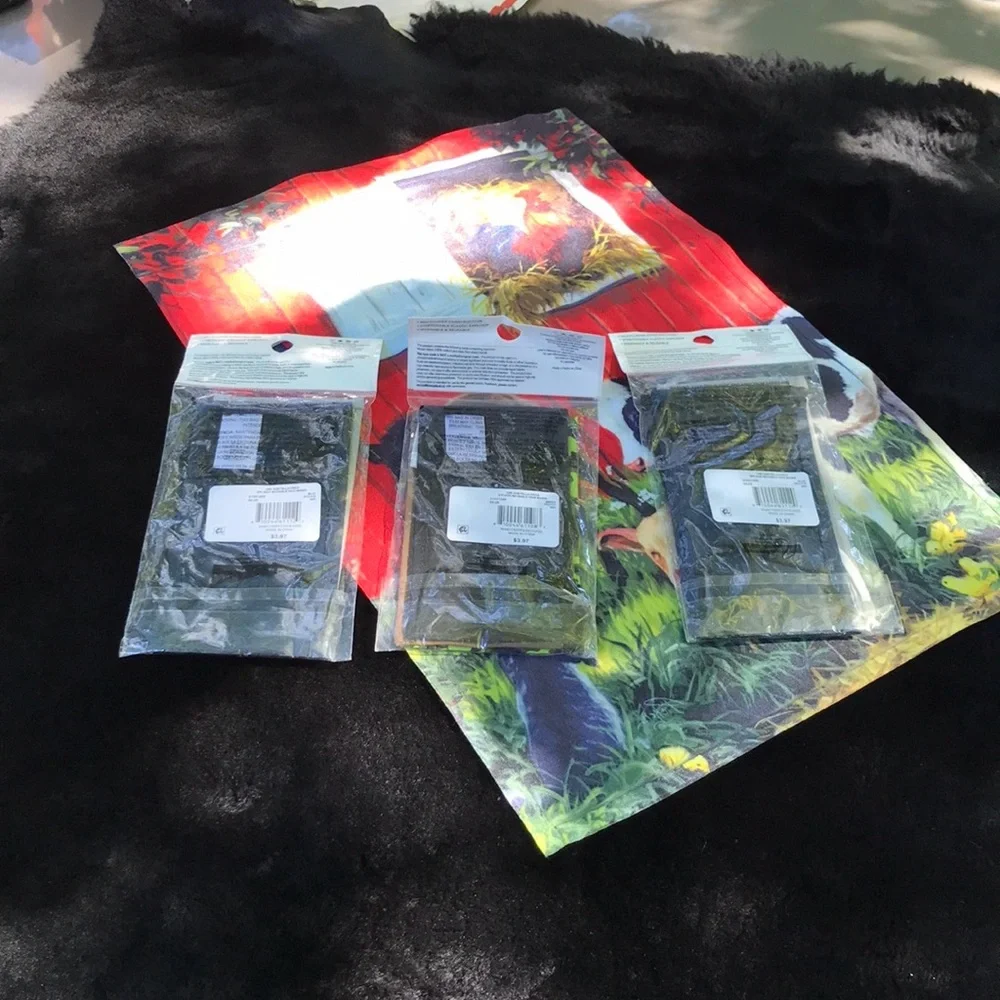 NWT 3 Packs of 3 each Kids Reusable Face Masks One Size Fits Most Ages 4-12